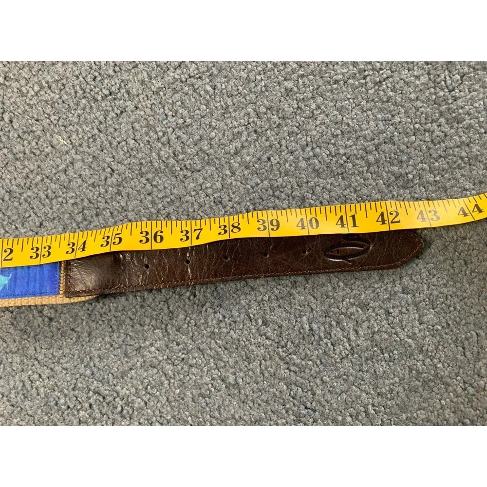 Savlen Fly Fishing Tarpon Ribbon Belt Golf Pickleball Level Wear Cotton/Leather